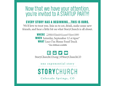 StoryChurch: Startup Party