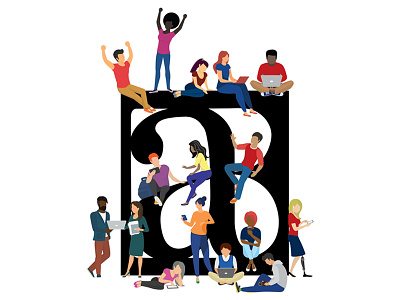 Better Allies: Creating Inclusive, Engaging Workplaces better allies coworkers creative diverse diversity illustration illustrator logo logodesign people people illustration workplace