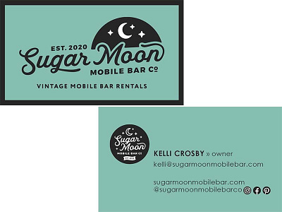 Sugar Moon Mobile Bar Co. - Business Card