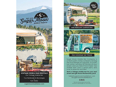 Sugar Moon Mobile Bar Co. - Flat Card colorado springs graphic design