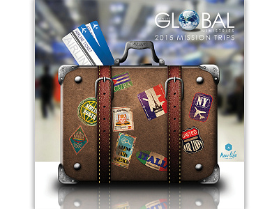 2015 Global Mission Trips airline church global globe holiday mission suitcase travel world