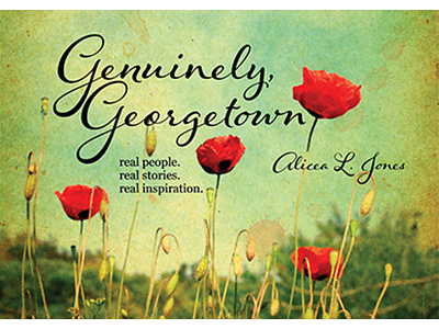 Genuinely Georgetown Book artwork book book layout genuinely georgetown poppies