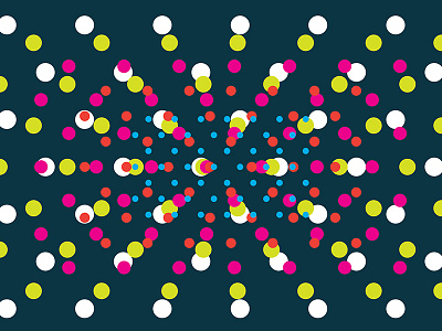 Dot Upon Dot circle dot pattern teal