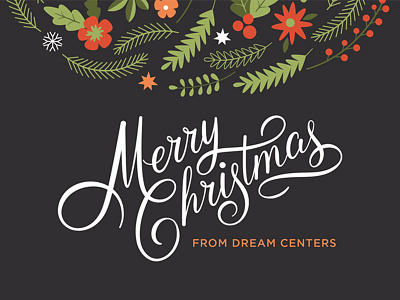 A Vintage Merry Christmas christmas dream centers floral flowers merry christmas