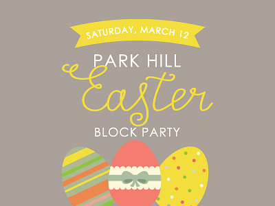 Park Hill Easter Block Party block party easter easter eggs eggs party