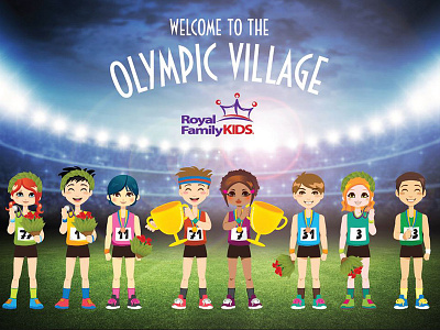 The Olympic Village athletes athletics children foster kids kids olympic village olympics sports stadium