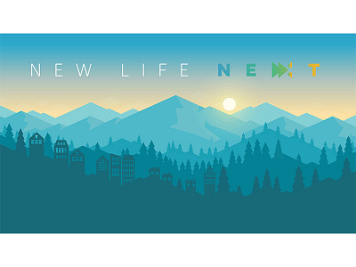 New Life Next Downtown booklet branding branding design church colorado coloradosprings mountains new adventures newlifechurch