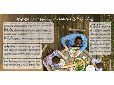 Meal Groups 2018 book booklet colorado design family food foodie foodies outdoors outside picnic