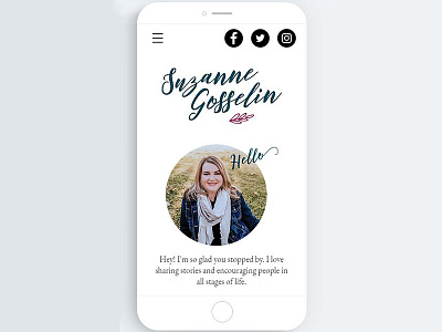 Suzanne Gosselin Mobile Site