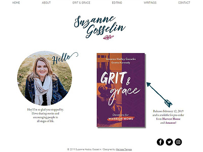 Suzanne Gosselin Website author book books editor web design web designer web page website website builder website concept website design website designer