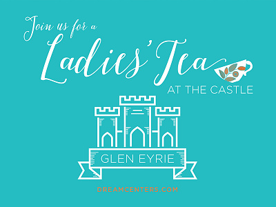 A Ladies' Tea Invitation castle charity colorado colorado springs food fundraiser high tea invitation invite nonprofit poverty royal royalty tea