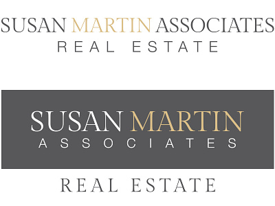 Susan Martin Associates Logo brand branding colorado colorado springs home home sales homes logo logo design new business real estate realtor realty startup