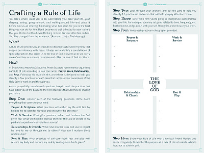 Crafting a Rule of Life / New Life Downtown colorado colorado springs handout new life church new life downtown nld non profit nonprofit worksheet
