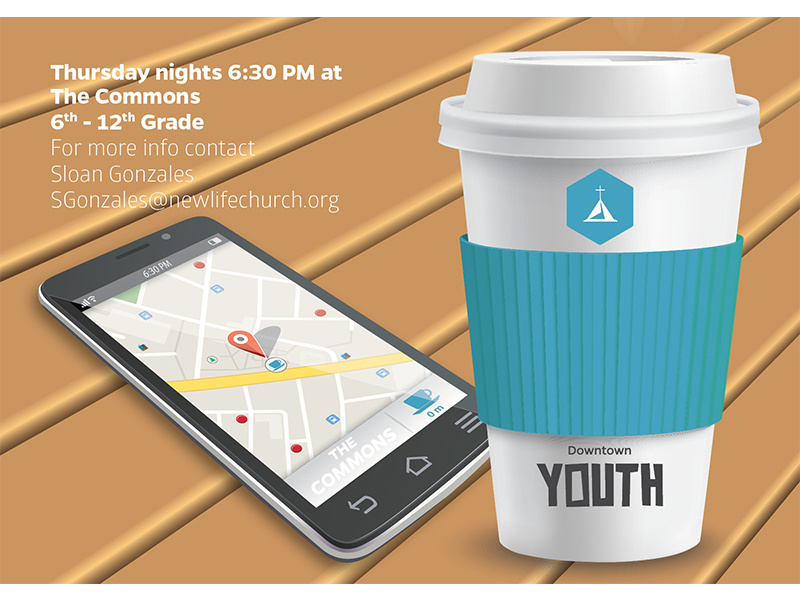 NLD Youth coffee cup coffee shop coffee iphone phone technology colorado springs colorado nonprofit non-profit church high school kids youth