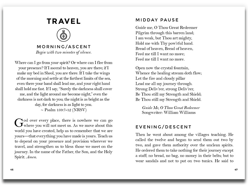 Pocket Guide / New Life Downtown outdoorsy outdoors rugged mountains pocket guide book design booklet non-profit nonprofit colorado springs colorado church design church