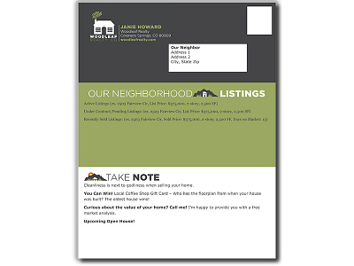 Realtor Newsletter / Colorado Springs branding branding and identity brochure direct marketing home sales homes house houses monthly newsletter mountains newsletter newsletter template print design real estate real estate marketing realtor realty sales