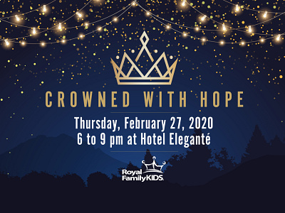 Crowned With Hope 2020 Banquet adoption banquet benefit dinner camp children crown donations donors foster children foster kids fundraiser fundraising kids mountains nonprofit royalty