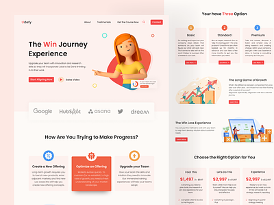 E-Learning Landing Page UI Website Template Design clean website creative ui design e learning e learning website figma ui graphic design landing page landing page ui minimal website ui ui design user exprience user interface ux web ui design website design website ui webtemplate xd