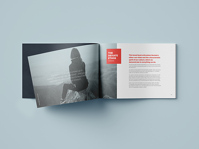Deviate Culture Book 02 book branding brochure coaching culture deviate ethos graphic design performance coaching spread values