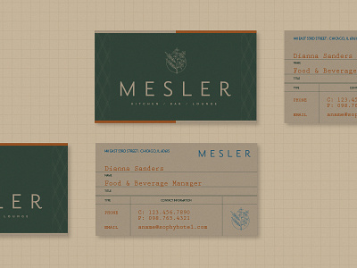 Mesler Business Cards branding branding design business card design illustration print design typography