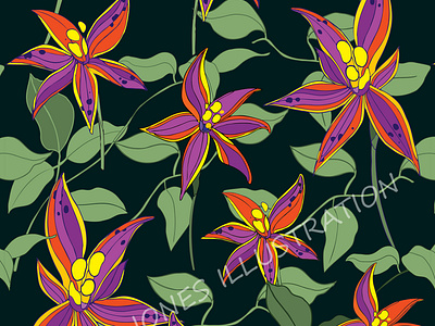 "Australian Fauna Flowers" Pattern