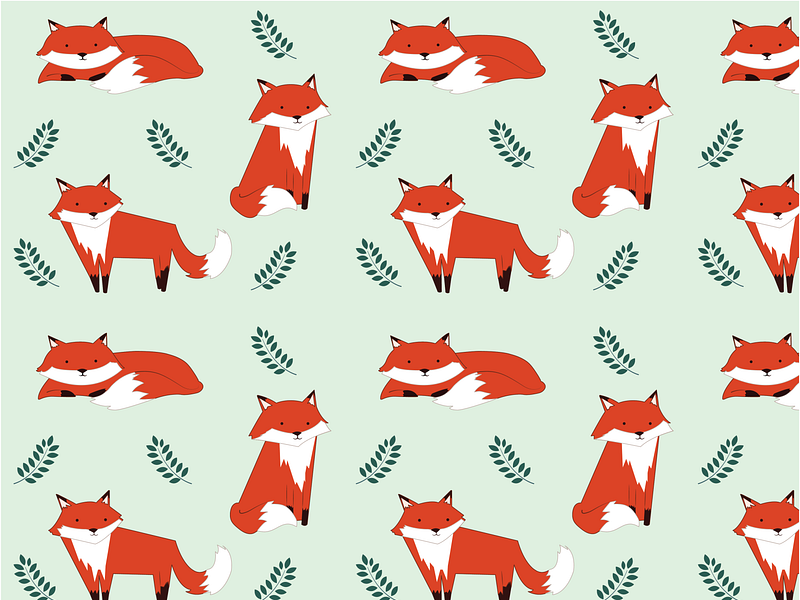 Fox Pattern by China Jones on Dribbble