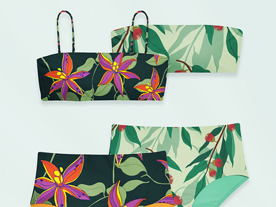 Tropical Bikini Mockup