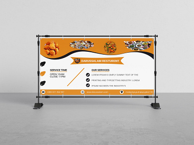 Restaurant signboard bennar design. branding design illustration illustrator logo minimal type typography web website