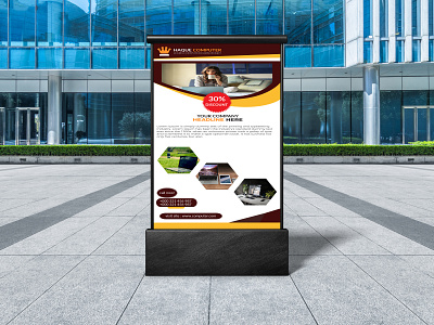 Corporate Roll Up Banner Design .