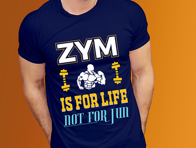 ZYM T SHIRT DESIGN. branding colorful corporate creative logo luxury muscle muscular original