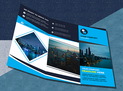 real estate tri fold brochure design . branding colorful corporate design negotiator newspaper open house poster property real estate