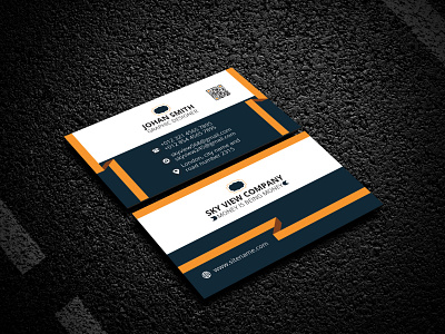 CORPORATE BUSINESS CARD DESIGN. branding business card design clean corporate creative design illustration luxury modern print