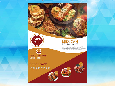 RESTAURANT FLYER DESIGN. branding clean colorful creative design flyer flyer design modern poster print professional property property flyer restaurant flyer