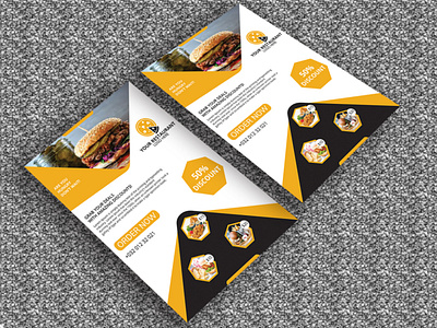 RESTAURANT FLYER DESIGN. branding business clean colorful corporate creative flyer design illustration modern print restaurant flyer