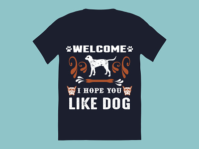 DOG T-SHIRT DESIGN. branding clean colorful creative design dog t shirt design illustration modern print t shirt typography