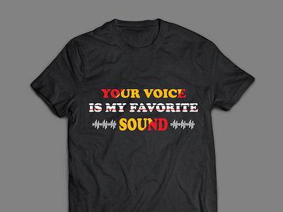 custom typography t shirt design.