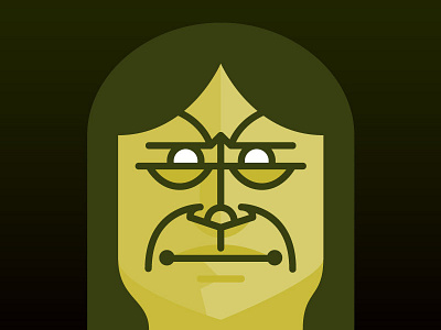 Anuddah Scowler face illustration minimalist vector