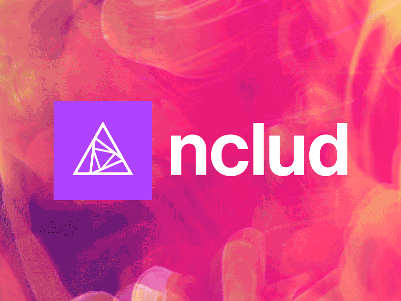 nclud branding design glitch logo logomark logotype nclud provocative