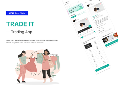 Trading App Concept - Trade It app design design graphic design illustration mobile app trad trading ui ux