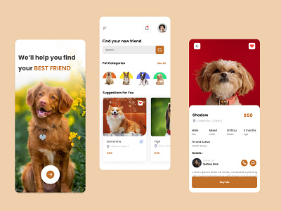 Dog Store App Concept Design (Pet Store)