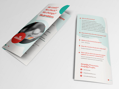 eDonate Brochure brochure brochure design trifold trifold brochure