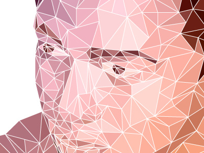 Polygon Portrait ai colorful digital creation face illustrator low poly polygon portrait poster triangle vector