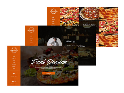 Alfonso Fizzeria pizza project comet web design website