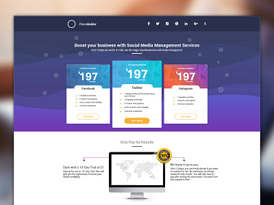 Above the fold clean flat homepage layout minimal ui web webdesign website