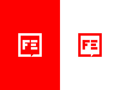 FE box icon lines logo vector