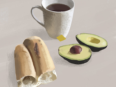 Pan y palta.