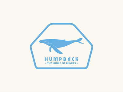 Humpback - The Whale of Whales badge design design flat graphic design illustration sticker design