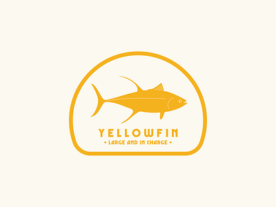Yellowfin - Large and In Charge badge design design flat graphic design illustration sticker design