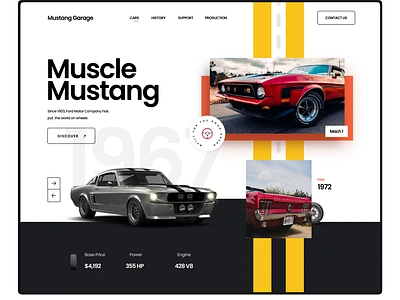 MUSTANG app design graphic design illustration ui ux