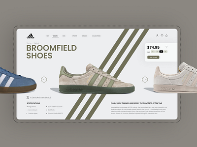 ADIDAS app design graphic design ui ux